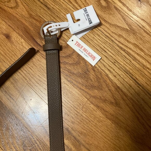 True Religion Brown Belt with Round Coin purse Belt Bag M/L - Picture 6 of 6